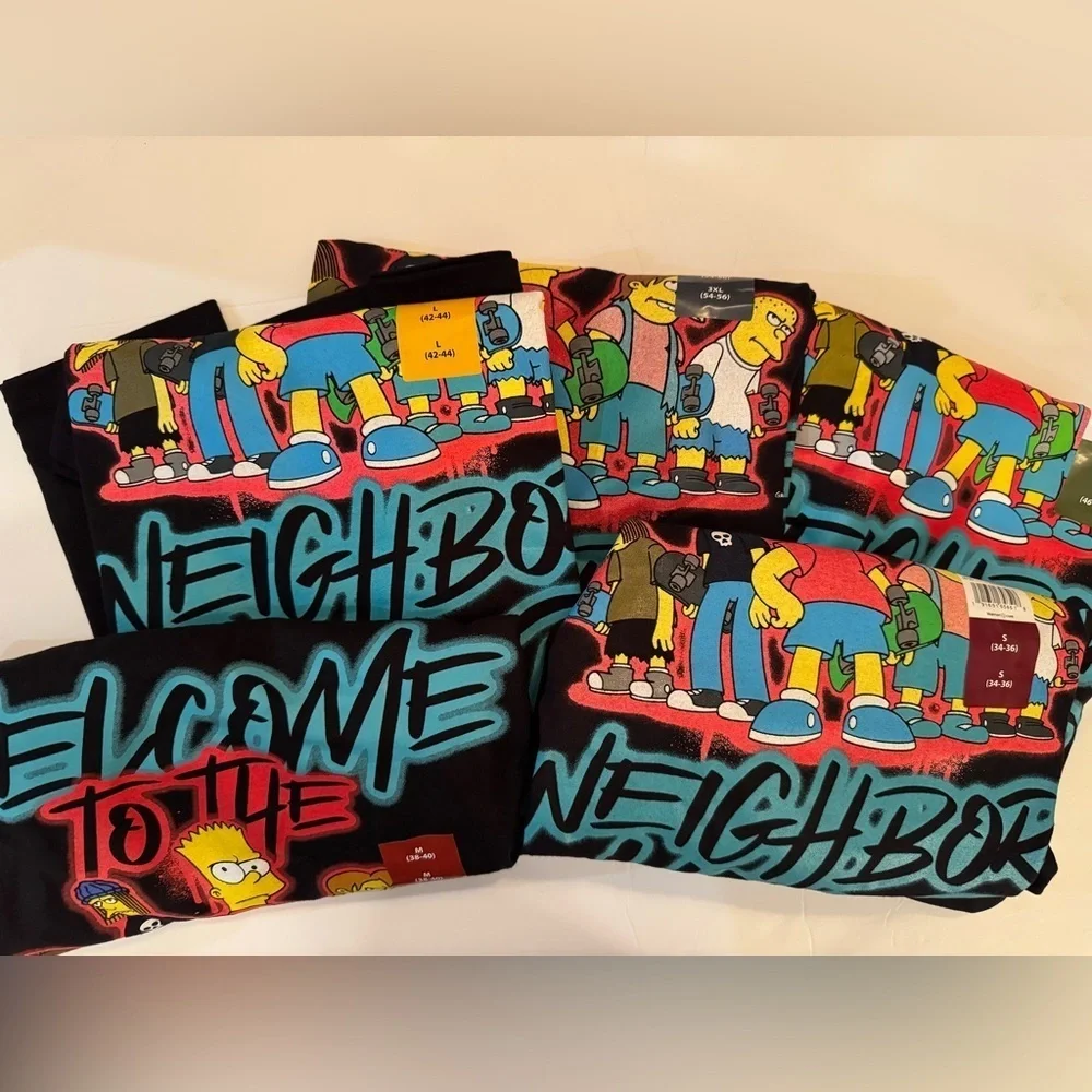 Simpsons Neighborhood Graphic Tee Shirt